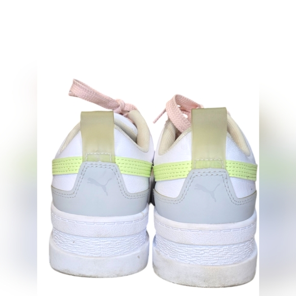 Puma Mayze Pop Colorblocked Leather Lace Up Platform Sneaker Size 8 In Pastels - Picture 9 of 16